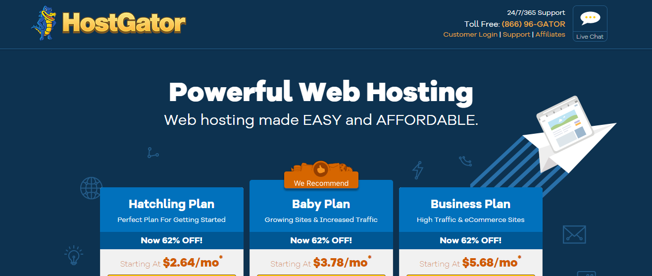 hostgator web hosting