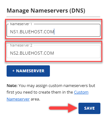 What are Bluehost Nameservers