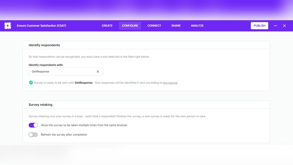 What is Survey in Getresponse
